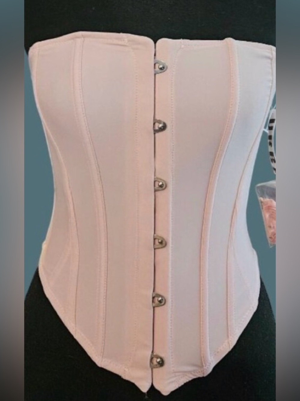 2 Urban Outfitters Pink and Black (2) Corset Tops
